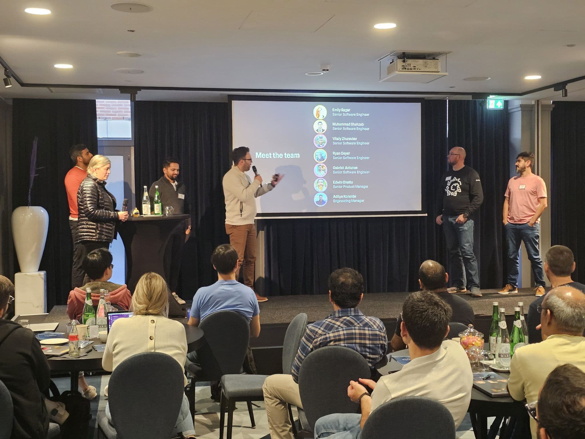 Muhammad Shahzeb with the Grafana Labs team at an offsite in Amsterdam